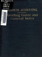 business accounting, reading guide