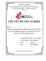 một số giải pháp hoàn thiện công tác kế toán tài sản cố định tại công ty tổng công ty cổ phần xây dựng thiên cường