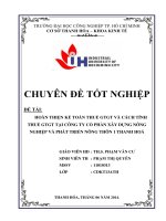  hoàn thiện kế toán thuế gtgt và cách tính thuế gtgt tại công ty cổ phẩn may xuất khẩu trường thắng