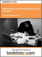 Interest Rates in Financial Analysis and Valuation