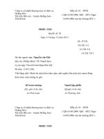 phụ lục công ty cổ phần thương mại và dịch vụ hoằng hóa