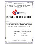 một số giải pháp hoàn thiện công tác kế toán tài sản cố định tại công ty tổng công ty tnhh xây dựng và thương mại phương đông