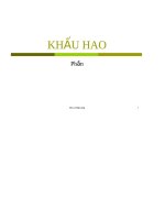 Bài giảng cách tính khấu hao