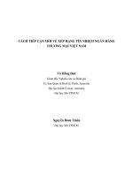 Cách tiếp cận mới về xếp hạng tín nhiệm ngân hàng thương mại Việt nam