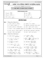 Góc và công thức lượng giác