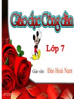Bài giảng Khoan  dung GDCD 7 Chuẩn KTKN
