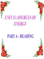 bài giảng tiếng anh 11 unit 11 sources of energy