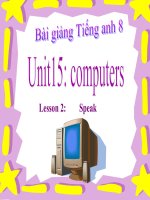 bài giảng tiếng anh 8 unit 15 computers