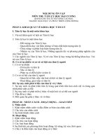 NỘI DUNG ÔN TẬP MÔN THI: TÂM LÝ HỌC ĐẠI CƯƠNG DÀNH CHO THI TUYỂN SINH CAO HỌC