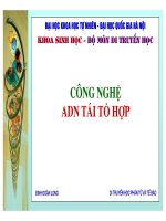 công nghệ adn tái tổ hợp