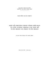 Một số phương pháp tính giới hạn và ước lượng trong các dãy số tuần hoàn và phản tuần hoàn