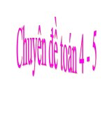 Chuyên đề toán Các phương pháp rút gọn phân số
