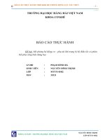 Báo cáo thực hành tự động điều chỉnh và điều khiển hệ động lực