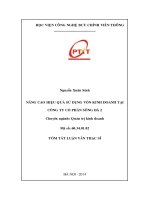 Nâng cao hiệu quả sử dụng vốn kinh doanh tại công ty cổ phần sông đà 2