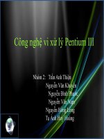 công nghệ vi xử lý pentium iii