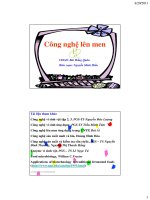 Bài giảng: công nghệ lên men