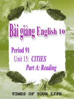 bài giảng tiếng anh 10 unit 15 cities