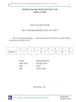 Báo cáo thực hành tự động điều chỉnh và điều khiển hệ động lực