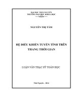 Hệ điều khiển tuyến tính trên thang thời gian