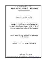 Nghiên cứu nâng cao chất lượng hệ thống điều khiển ổn định áp suất bao hơi bằng bộ điều khiển mờ lai