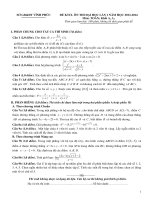 đề thi thử đại học môn toán có đáp án năm 2014 khối a tỉnh vĩnh phúc
