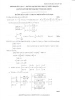 Đề thi thử Đại học Môn Toán năm 2010 Khối THPT chuyên Đại học KHTN