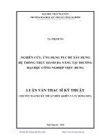 Nghiên cứu, ứng dụng PLC để xây dựng hệ thống thực hành đa năng tại trường Đại học Công nghiệp Việt Hung