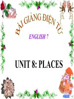 bài giảng tiếng anh 7 unit 8 places