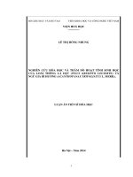 Nghiên cứu hóa học và thăm dò hoạt tính sinh học của loài thông lá dẹt (pinus krempfii lecomte) và ngũ gia bì hương (acanthopanax trifoliatus l merr )