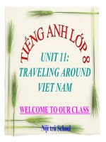 bài giảng tiếng anh 8 unit 11 traveling around vietnam
