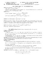 Đề Thi thử Đại học môn toán khối B có đáp án