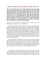 Bản sắc văn hóa và bảo tồn bản sắc văn hóa việt nam