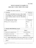 Xây dựng mô hình Ứng dung công nghệ cao trong sản xuất lan Hồ Điệp tại xã Xuân Đường, huyện Cẩm Mỹ, tỉnh Đồng Nai