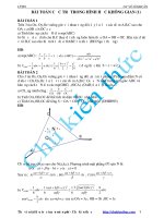 Bài toán cực trị trong hình học không gian