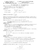 Đề Thi thử Đại học môn toán khối C có đáp án