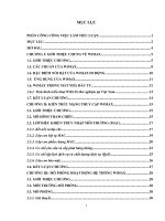 Nghiên cứu, mô phỏng hoạt động hệ thống WiMAX trên nền mô phỏng NS2 + Mã nguốn đề tài