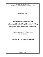 LUẬN VĂN THẠC SỸ CHUYÊN NGÀNH XÂY DỰNG ĐƯỜNG Ô TÔ VÀ ĐƯỜNG THÀNH PHỐ NGHIÊN CỨU BẢN CHẤT VÀ ĐỀ XUẤT  BIỆN PHÁP XỬ LÝ HIỆN TƯỢNG ĐẤT SỤT TRÊN ĐƯỜNG HỒ CHÍ MINH, ĐOẠN QUA KHU VỰC TÂY NGUYÊN