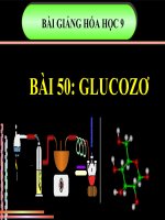 bài giảng hóa học 9 bài 50 glucozơ