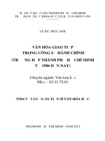 văn hóa giao tiếp trong công sở hành chính
