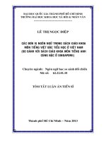 các đơn vị ngôn ngữ trong sách giáo khoa môn tiếng việt bậc tiểu học ở việt nam