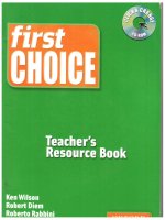 FirstChoice Teachers Book pdf