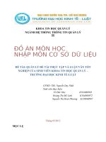 đề tài quản lý đề tài thực tập và luận văn tốt nghiệp của sinh viên khoa tin học quản lý  – trường đại học kinh tế-luật