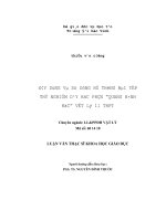 xây dựng và sử dụng hệ thống bài tập thí nghiệm dạy học phần quang hình học vật lý 11 thpt