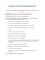 TỔNG HỢP BÀI GIẢI 9 DẠNG BÀI TẬP ĐỊNH KHOẢN KẾ TOÁN