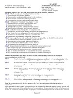 đề ôn thi đại học  thi thử đại học môn tiếng anh năm 2010 chuyên lqd