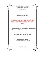 xây dựng và sử dụng bản đồ khái niệm để dạy học sinh thái học - sinh học 12 thpt