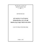 xây dựng và sử dụng tình huống có vấn đề trong dạy học phân số lớp 4