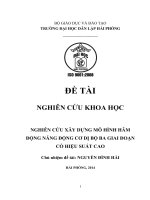 ĐỀ TÀI NGHIÊN CỨU KHOA HỌC NGHIÊN CỨU XÂY DỰNG MÔ HÌNH HÃM  ĐỘNG NĂNG ĐỘNG CƠ DỊ BỘ BA GIAI ĐOẠN  CÓ HIỆU SUẤT CAO