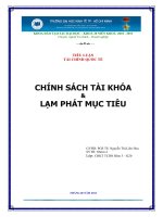CHÍNH SÁCH TÀI KHÓA VÀ LẠM PHÁT MỤC TIÊU