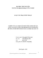 Nghiên cứu lựa chọn giải pháp công nghệ chế tạo nâng cao chất lượng cho bộ khuôn ép gạch block bê tông cỡ 200 100 50 nhằm nâng cao hiệu quả đầu tư